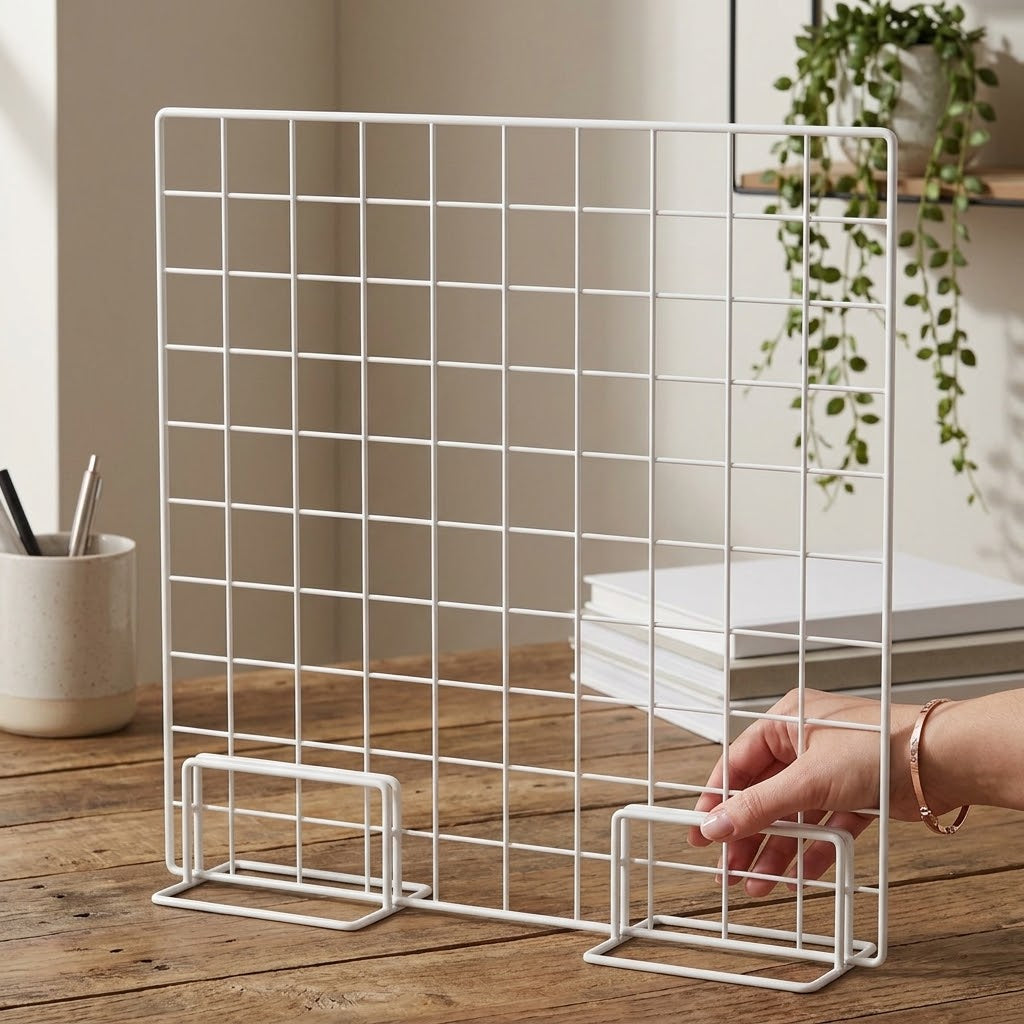 Wire Grid Photo & Art Display Stand
