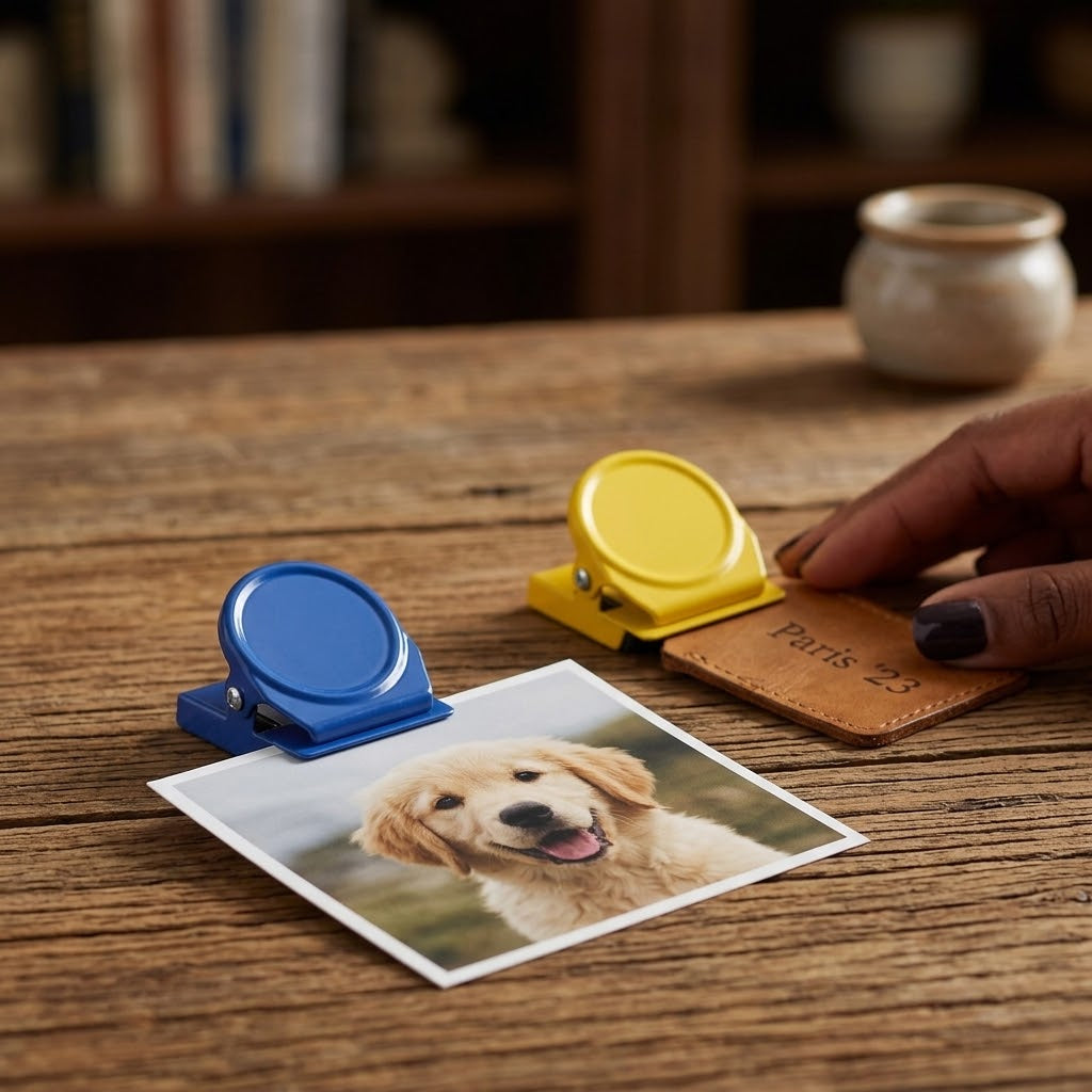 Colorful Magnetic Photo & Note Clips