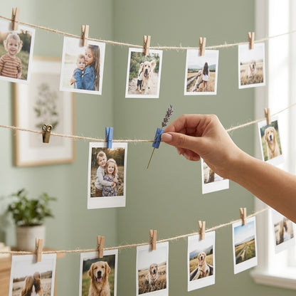 2mm Natural Jute Photo Hanging Cord
