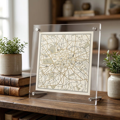 Crystal-Clear Acrylic Tabletop Photo Frame