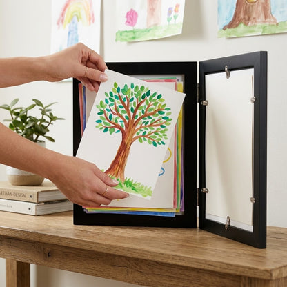 Kids Art Flip-Front Storage Display Frame