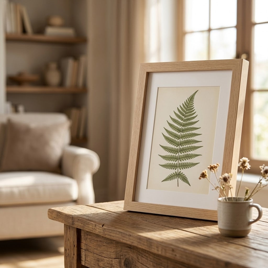 Minimalist Wooden Tabletop & Wall Photo Frame