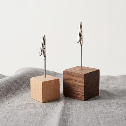 Wooden Alligator Clip Photo & Note Holder