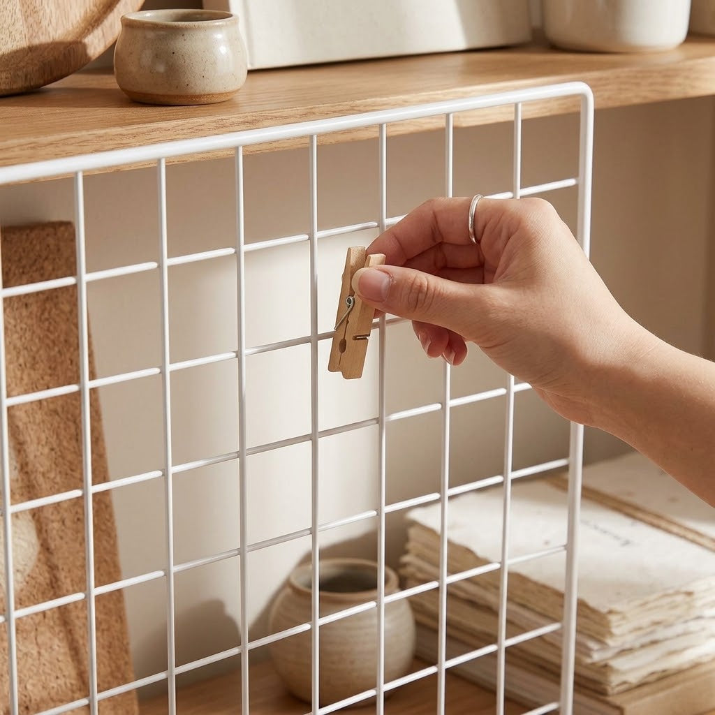 Wire Grid Photo & Art Display Stand