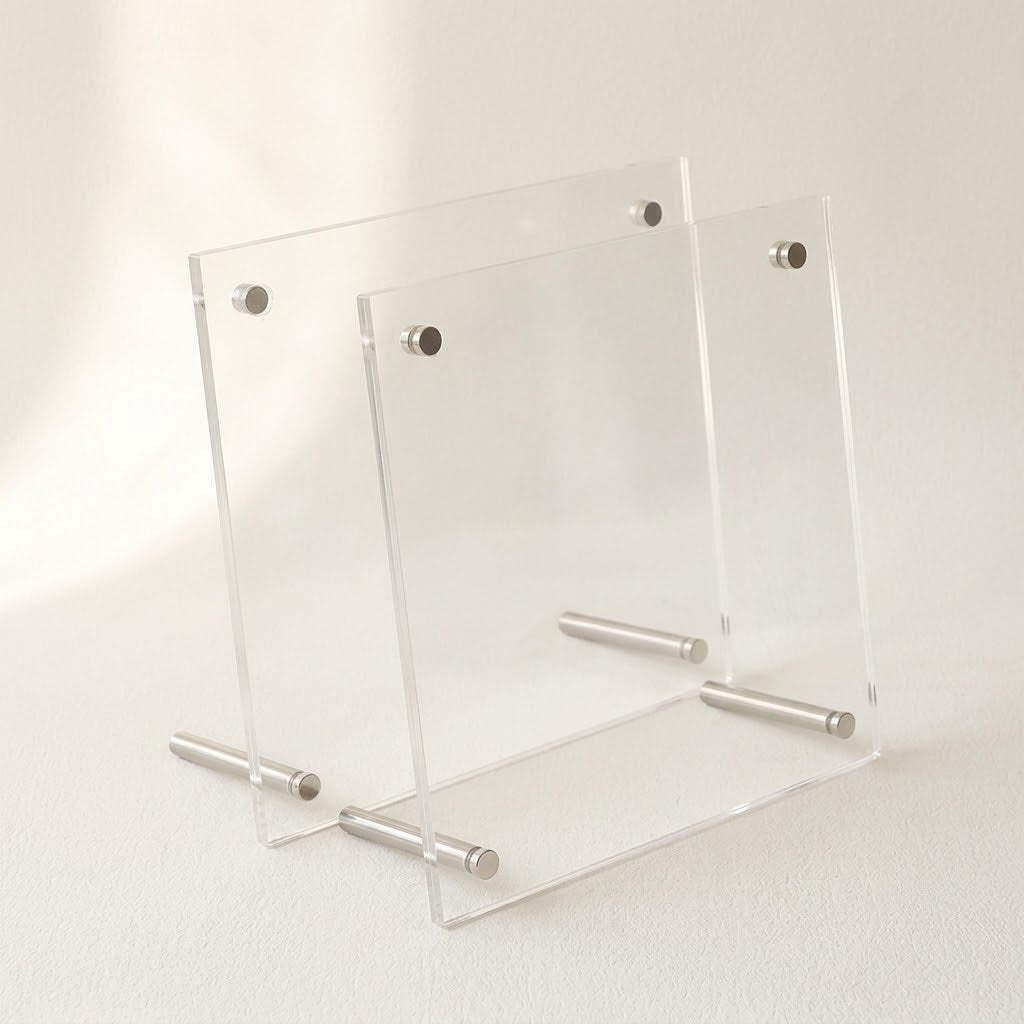 Crystal-Clear Acrylic Tabletop Photo Frame