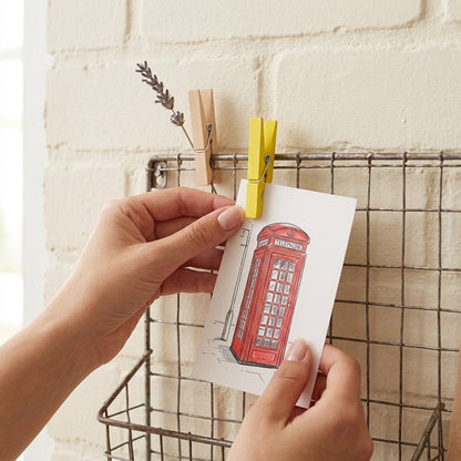 Mini Natural Wooden Photo Clips
