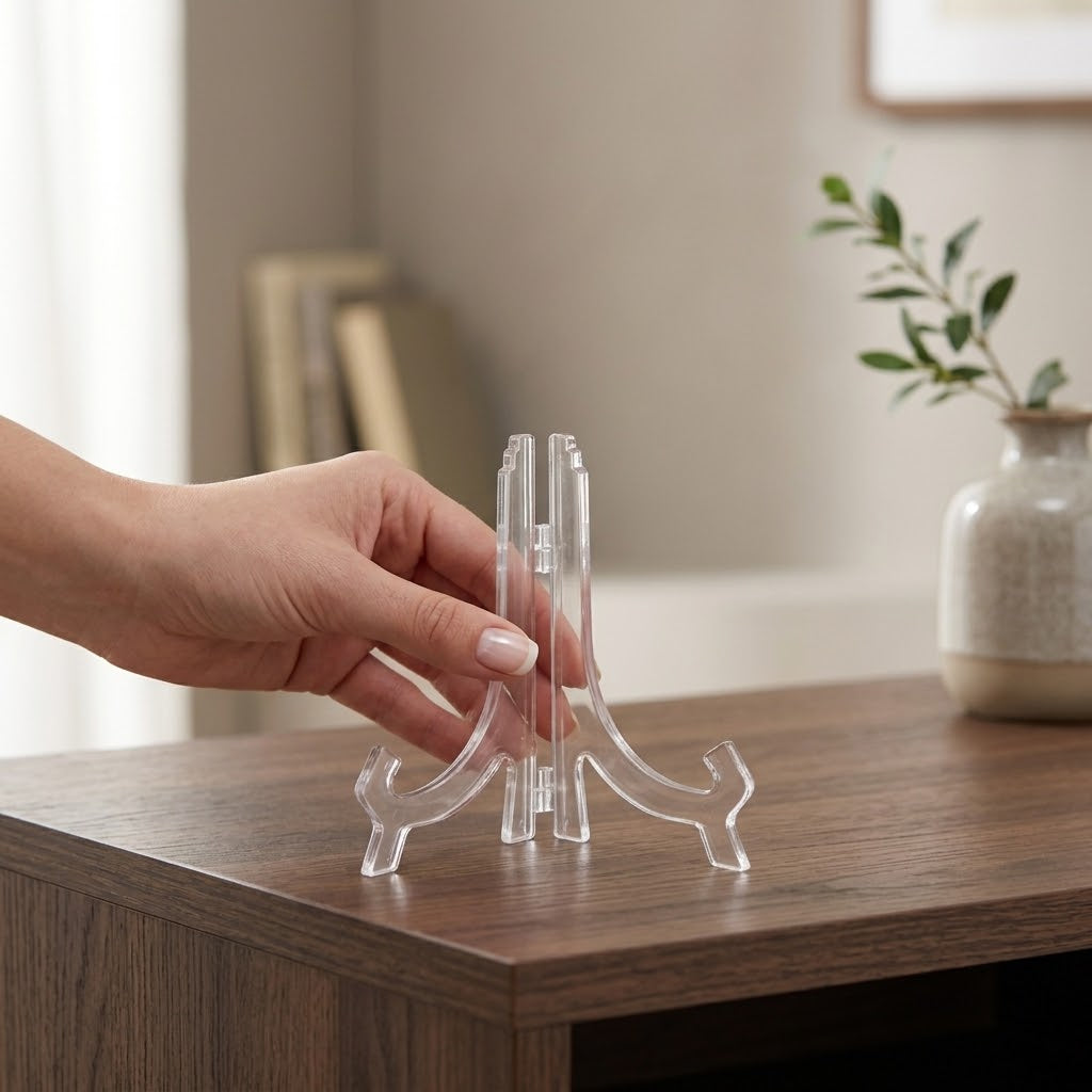 Clear Acrylic Mini Easel Display Stand