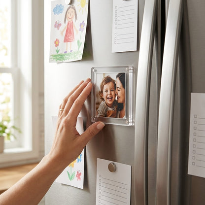 Magnetic Acrylic Fridge Photo & Sign Frame