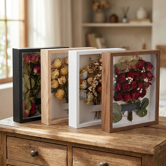 3D Dried Flower Shadow Box Display Frame