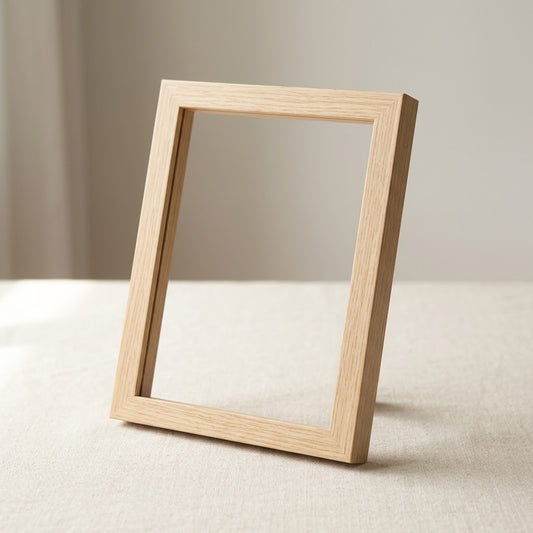 Minimalist Wooden Tabletop & Wall Photo Frame