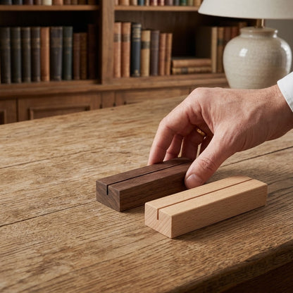 Wooden Card & Photo Display Base